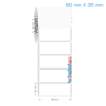 90x35 mm Opak / Mat PP, Fastyre Etiket (Fiyatları)