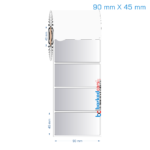 90x45 mm Silvermat Etiket (Fiyatı)