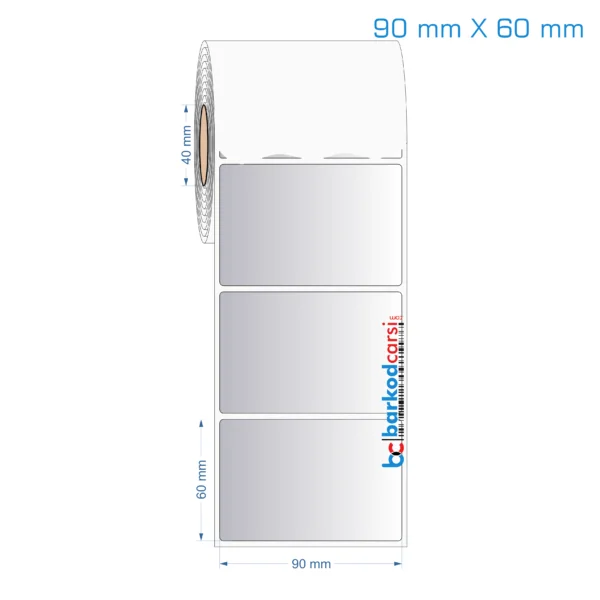 90x60 mm Silvermat Etiket (Fiyatı)