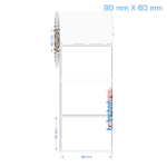 90x60 mm Opak / Mat PP, Fastyre Etiket (Fiyatları)