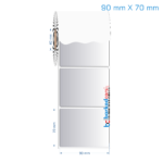 90x70 mm Silvermat Etiket (Fiyatı)