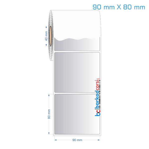 90x80 mm Silvermat Etiket (Fiyatı)