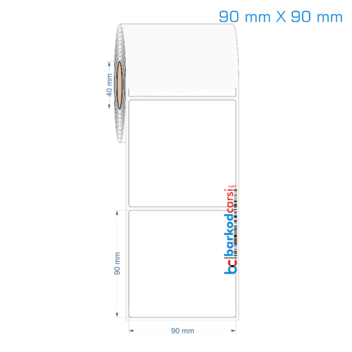 90x90 mm Opak / Mat PP, Fastyre Etiket (Fiyatları)